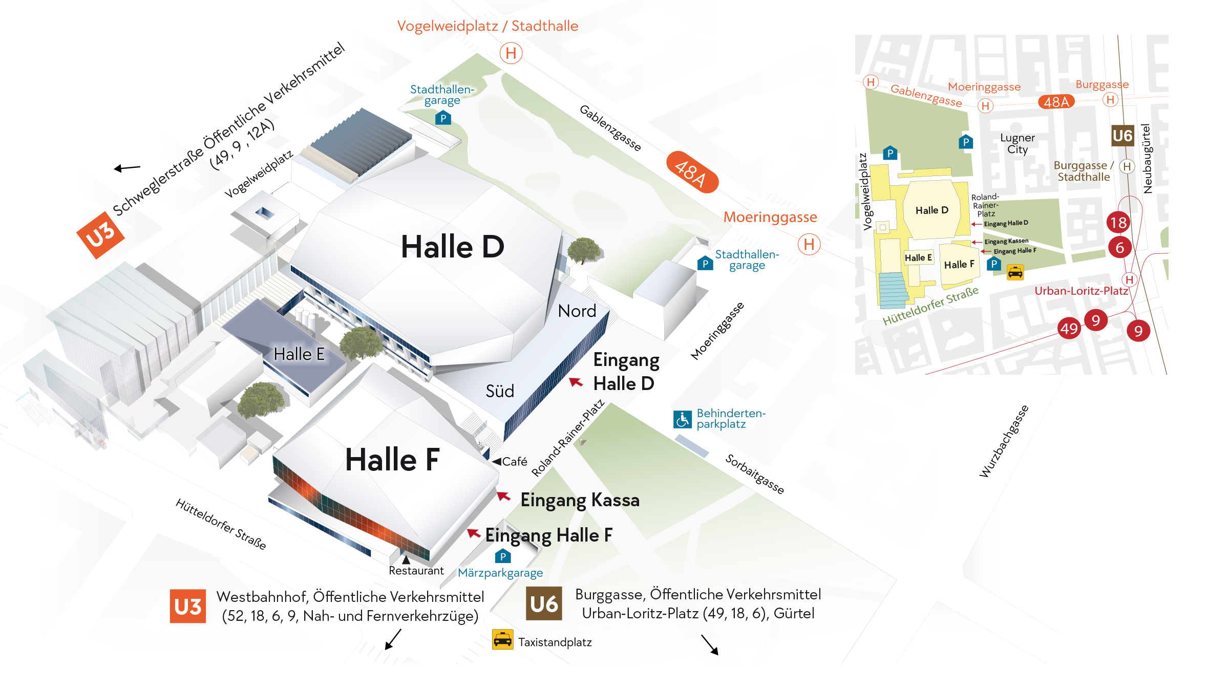 Lageplan Wiener Stadthalle