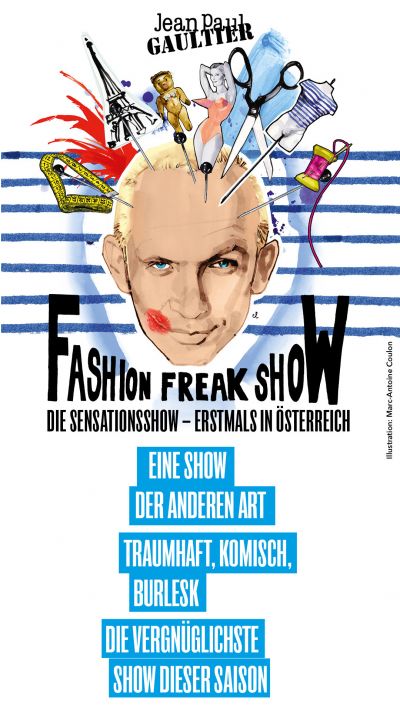 Jean Paul Gaultier - Fashion Freak Show | Mi, 10.07. bis So, 14.07.2024 @ Wiener Stadthalle, Halle F © Show Factory Entertainment