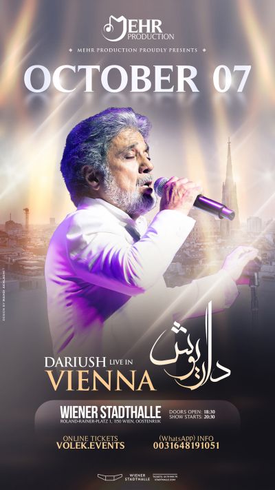 Dariush | Live in Vienna | Mo, 07.10.2024 @ Wiener Stadthalle, Halle F © Tara Services